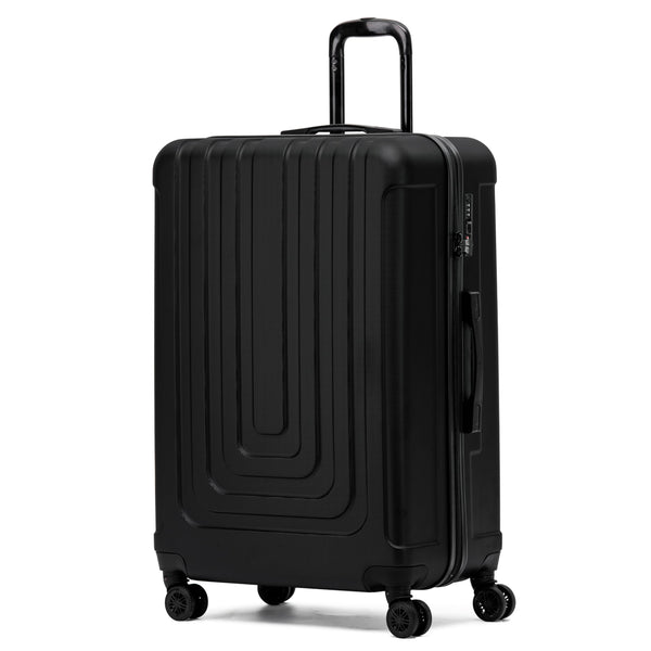 Flight Knight Premium Lightweight Suitcase - Built-in TSA Lock - 8 Spinner Wheels - ABS Hard Shell Check in Highly Durable Luggage - Medium - 67x45x26cm