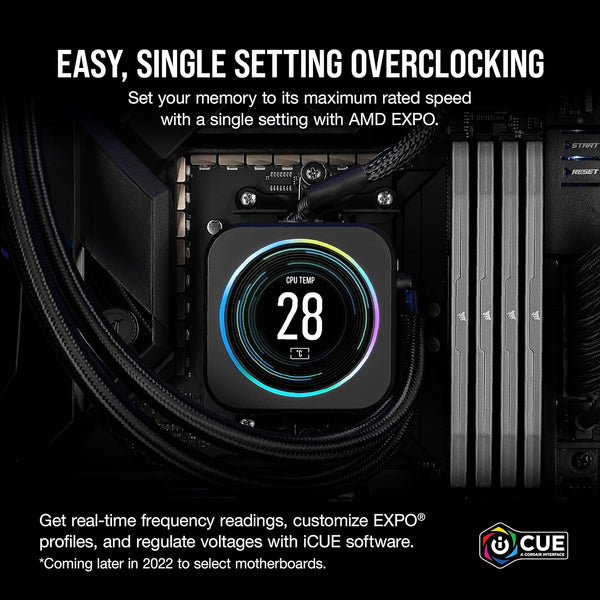 CORSAIR VENGEANCE DDR5 RAM 32GB (2x16GB) 6000MHz CL36-44-44-96 1.35V AMD EXPO Intel XMP 3.0 Computer Memory – Grey (CMK32GX5M2E6000Z36)