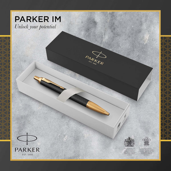 Parker IM Ballpoint Pen | Dark Espresso with Medium Point Blue Ink Refill | Gift Box