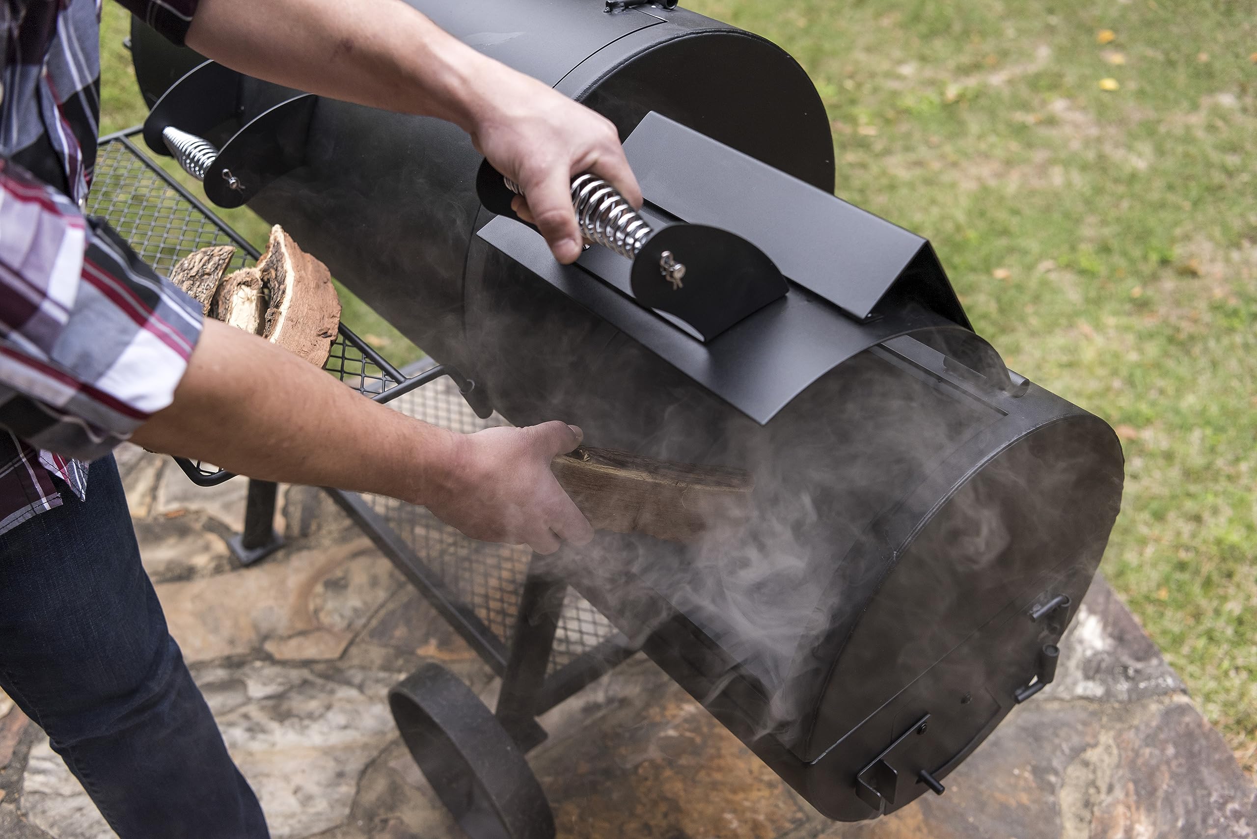 Char-Broil 140 755 Oklahoma Joe’s® Highland Smoker, Black Finish.,145 x 85 x 135 cm