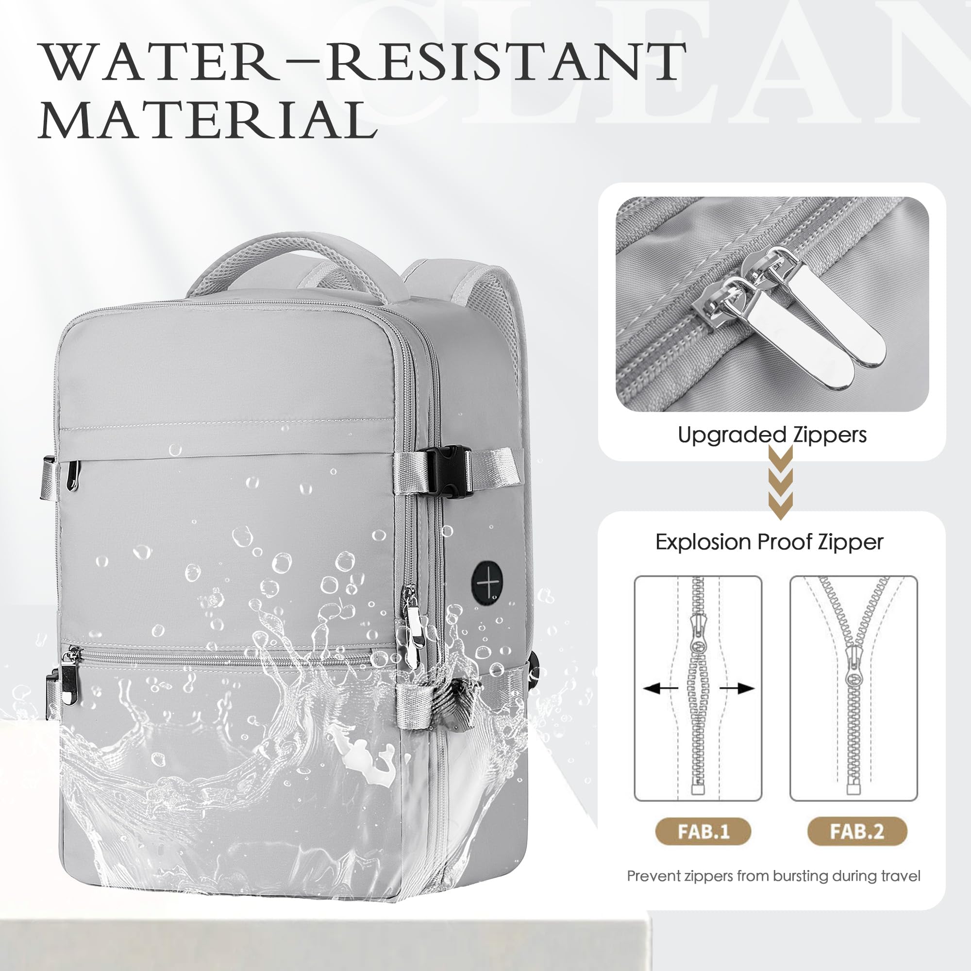 for Ryanair Cabin Bags 40x20x25 Underseat Cabin Bag Carry Ons Hand Luggage Bag Travel Backpack Cabin Size for Ryanair Backpack with Charging Hole