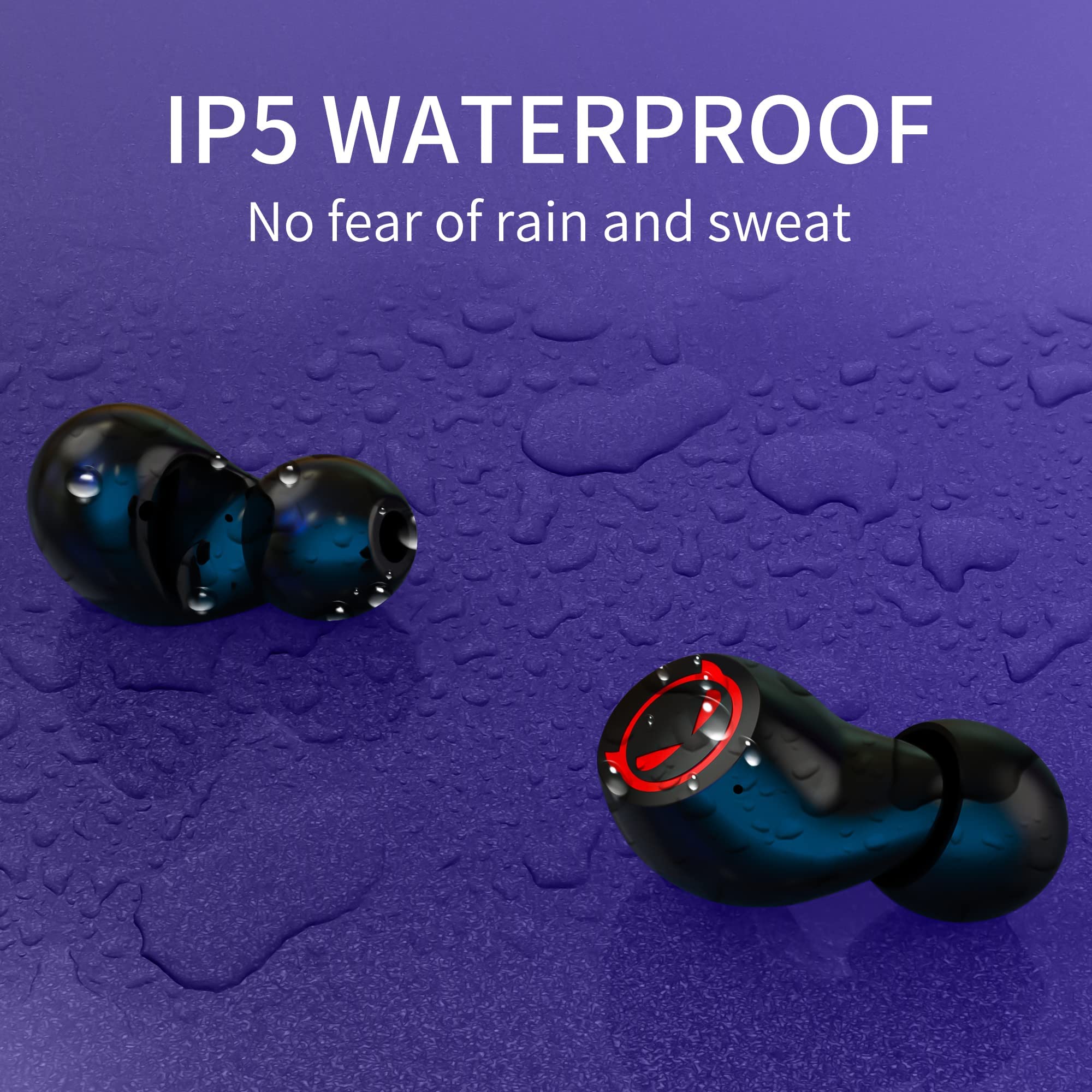 Earbuds for Kids Cute Design in-Ear Wireless Earphones for Kids Boys Adult Bluetooth 5.3 Waterproof Sport Stereo Headphones with Mic for Phone