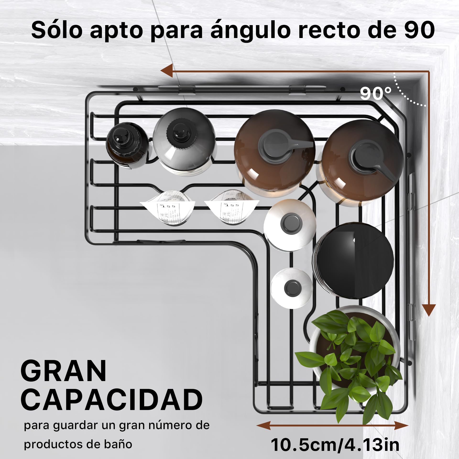 Kegii Telescopic Shower Caddy Corner - Stainless Steel Shower Shelf No Drilling Bathroom Caddy with Soap Holder and Hooks(White), On The Bath or Stand Up Shower