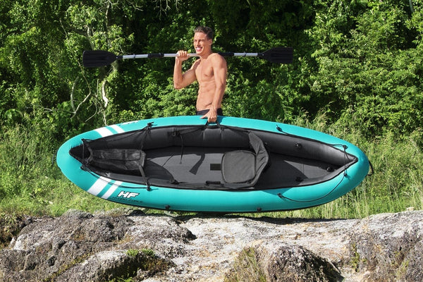 Hydroforce Ventura Kayak Set, Inflatable Boat Set With Hand Pump, Paddle And Storage Bag, Multiple Styles
