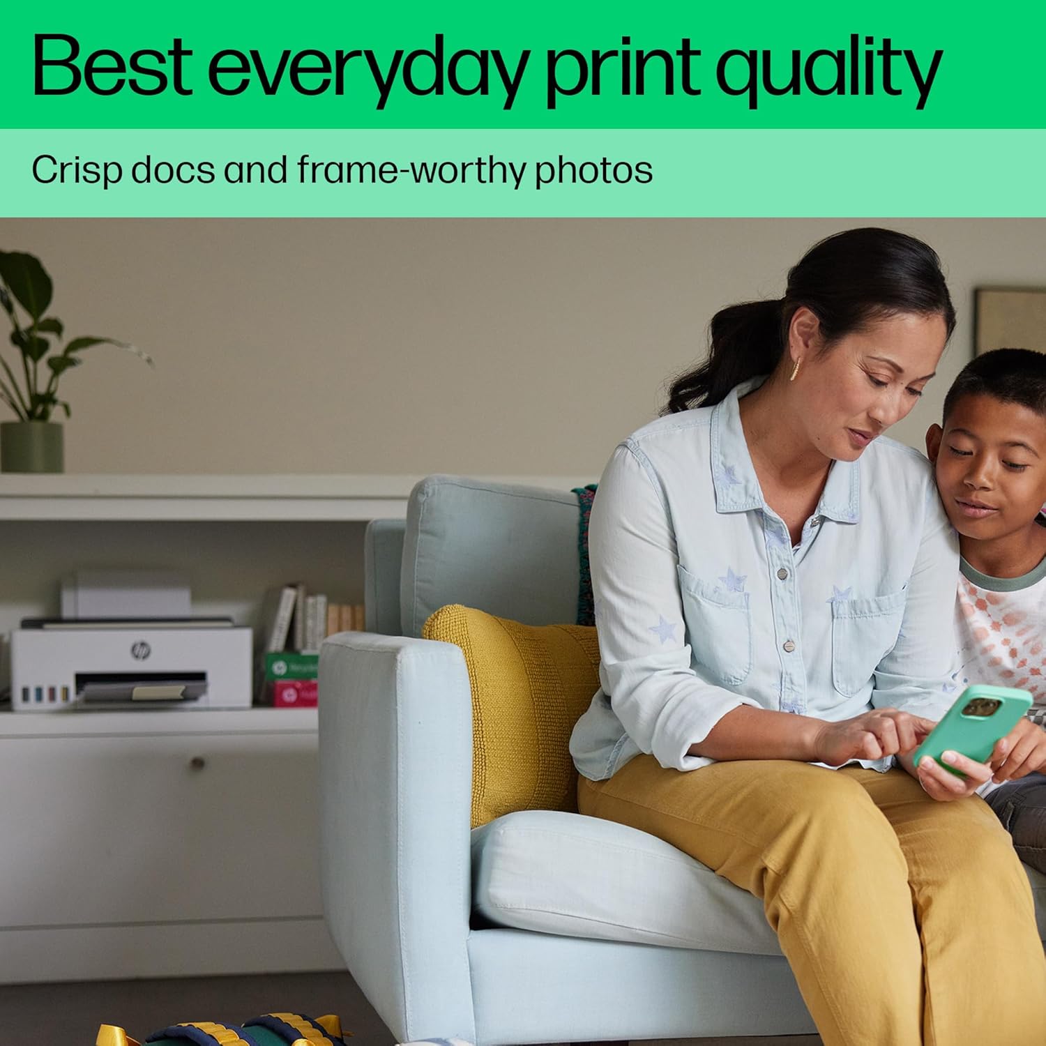 HP Smart Tank 5107 All in One Printer | Perfect for Home | Colour | Wireless | Print, Scan, Copy | Refillable | Includes up to 3 Years of Ink | Smart Buttons | Easy Setup | Reliable Wi-Fi