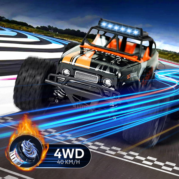 JOYTREKY Remote Control Cars 1:18 Scale High Speed RC Car 40KM/H 4WD Off-Road RC Cars For Adults 2.4GHz Gift for Boys Adults 2 Batteries Included