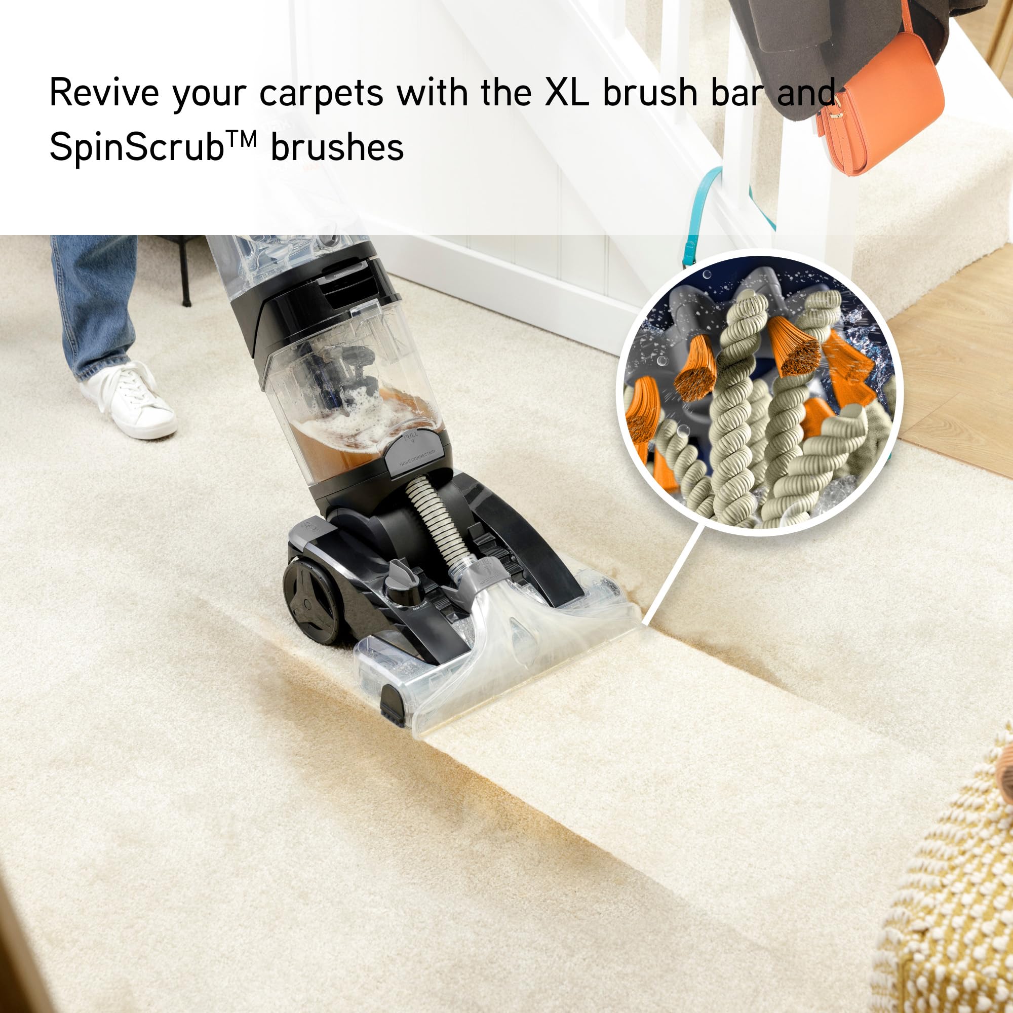 Vax Platinum Power Max Carpet Cleaner, Removes 93% of Bacteria, Proven to clean better than the leading rental, Black