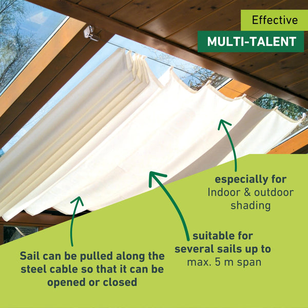 Windhager InoxLine Stainless Steel Mounting Set for Sun Sail, Rope Tension Awnings Accessories, Mounting Set for Sun Protection, 10885 Silver, 6.1 x