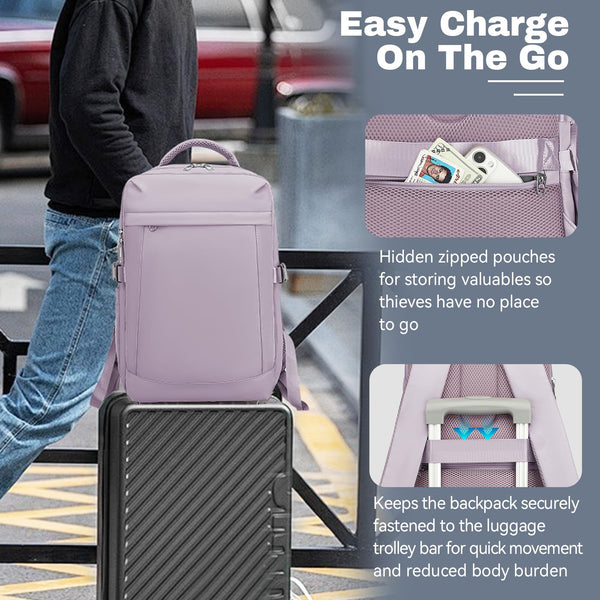 Xkdoai for Ryanair Cabin Bags 40x20x25, Travel Backpack Underseat Hand Luggage Carry-ons Airplanes Flight Bag Suitcases for Men Women