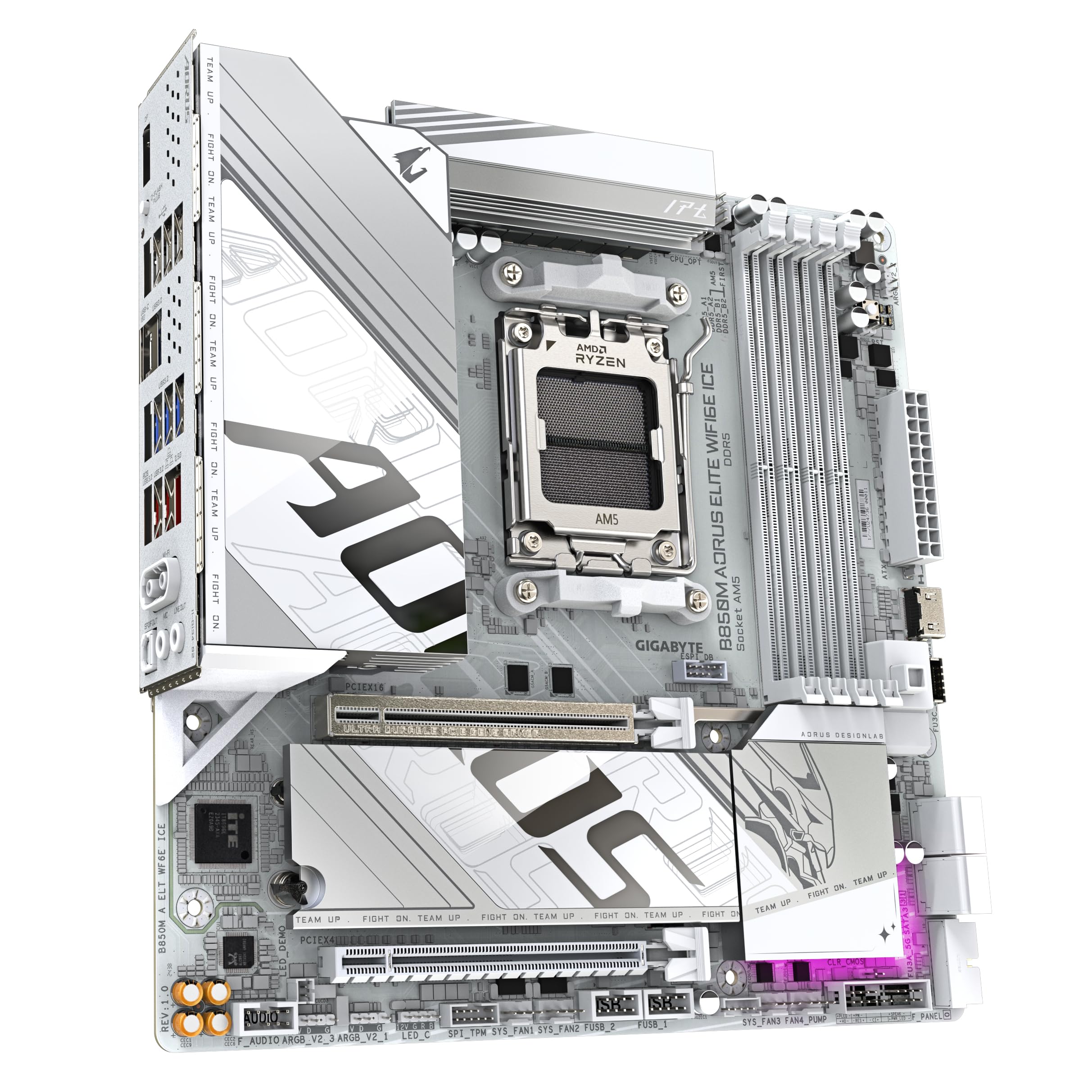 GIGABYTE B850 AORUS ELITE WIFI7 Motherboard - AMD Ryzen 9000 Series CPUs, 14+2+2 Phases Digital VRM, up to 8200MHz DDR5 (OC), 1xPCIe 5.0 + 2xPCIe 4.0 M.2, 2.5 LAN, WIFI 7, USB 3.2 Gen 2x2