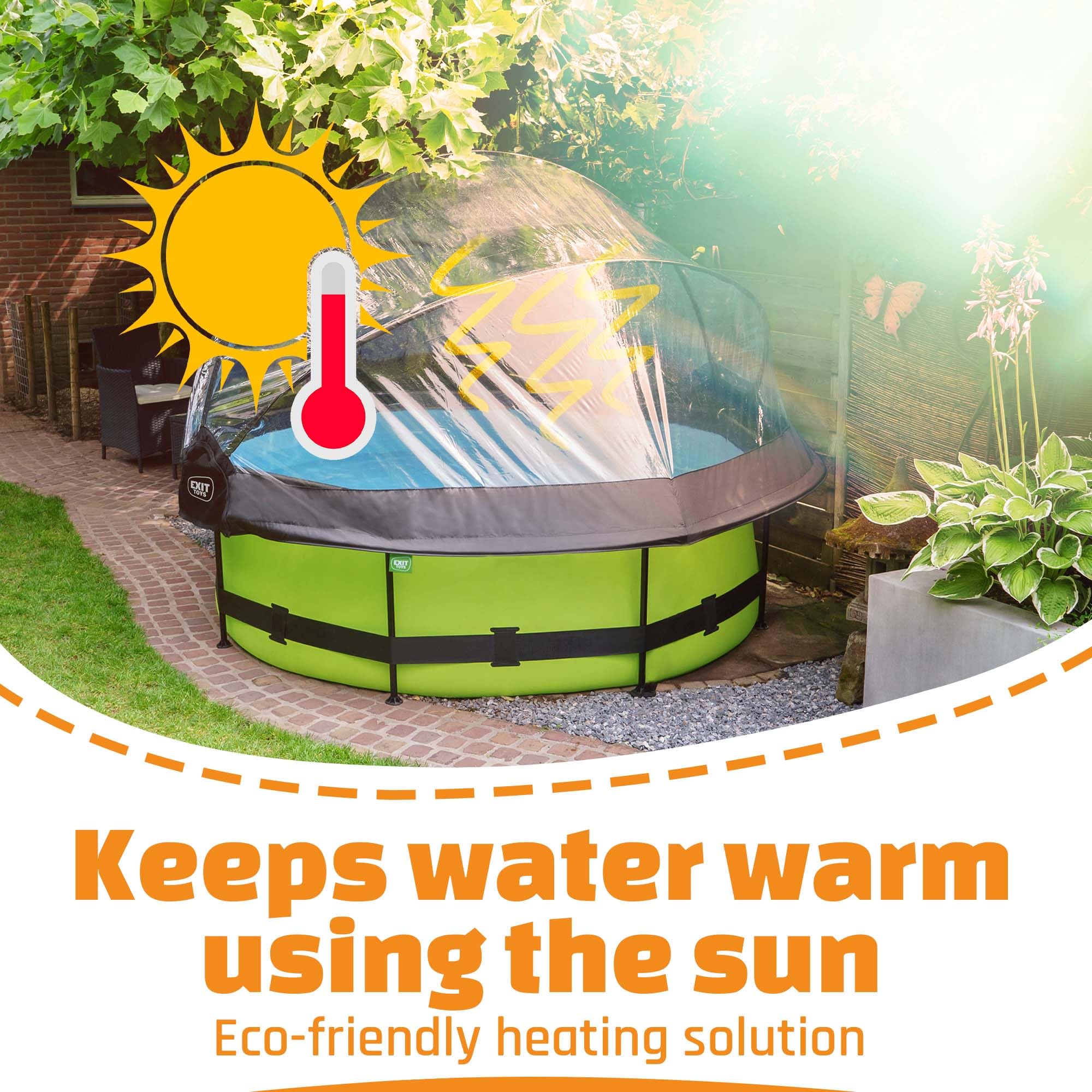 Pool Dome 10 ft - For Intex/Bestway Pools - Keeps Water Warm and Clean - Protects Against Wind and Debris - Excellent Customer Service - Universal Swimming Dome