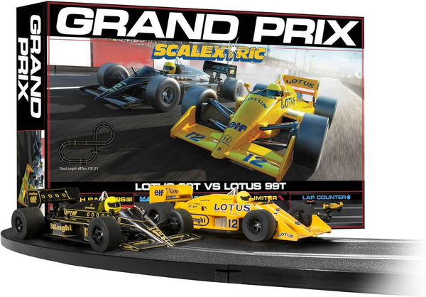 Scalextric Racing Track Sets for Kids - 1980s Grand Prix Speed Track - Electric Race Tracks for Boys & Girls 5+, Slot Car Race Tracks - 1:32 Scale Mini Car Racing Sets, Boys Birthday Gifts