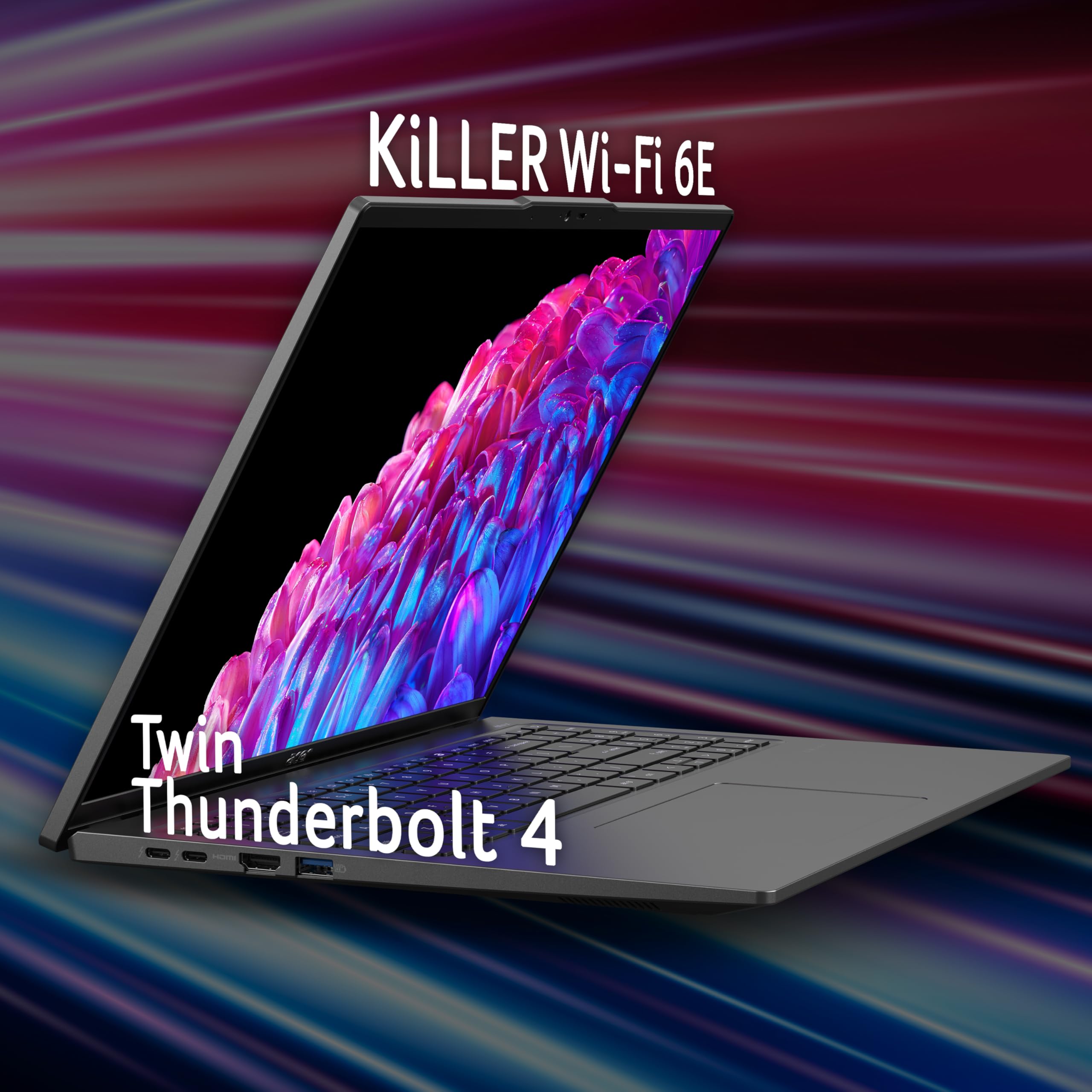 Acer Swift Go 14 SFG14-73 Laptop - Intel Core Ultra 5 125H, 16GB, 512GB SSD, Integrated Graphics, 14" 2.8K OLED, Windows 11, Silver