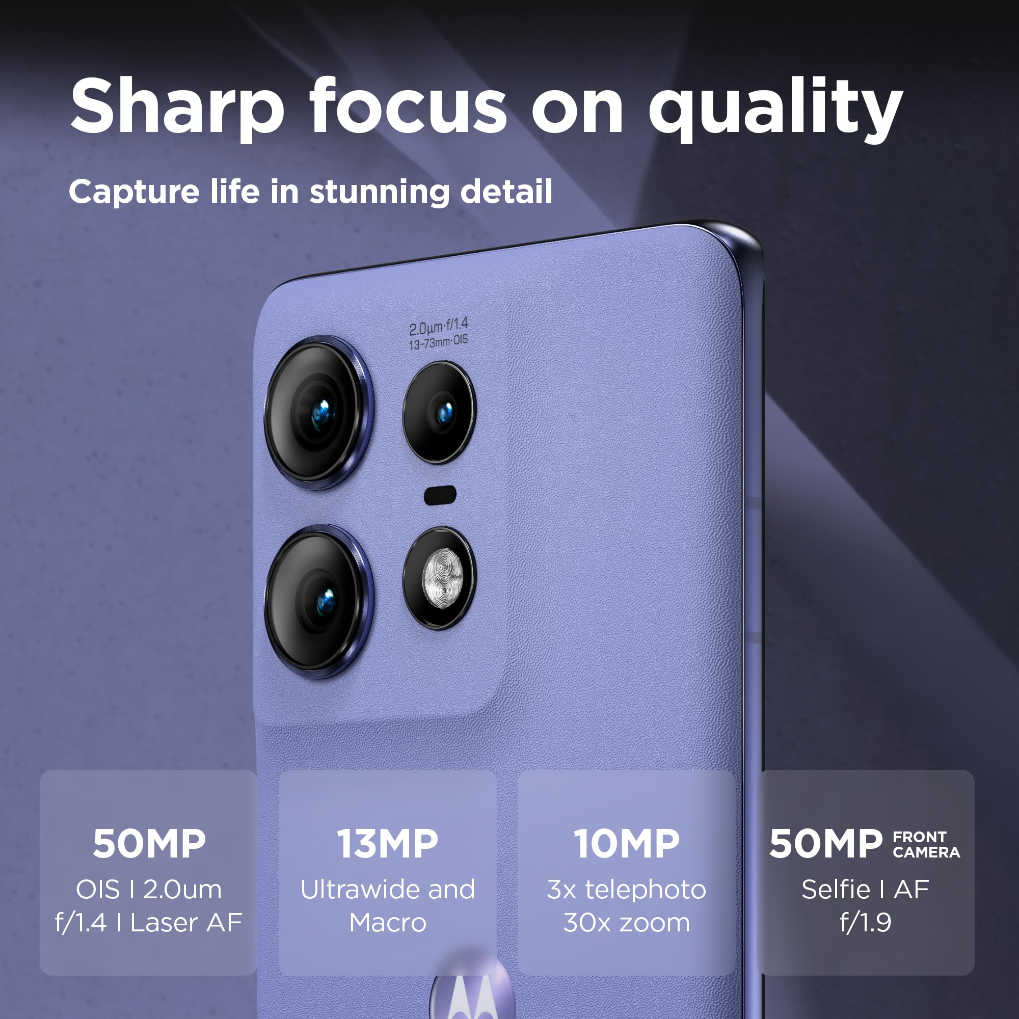 Motorola edge50 pro Smartphone (6,67" Super HD pOLED Display, 50 MP Camera with OIS, 12/512 GB, 4500 mAh, incl. 125W charger, Android 14) Black Beauty