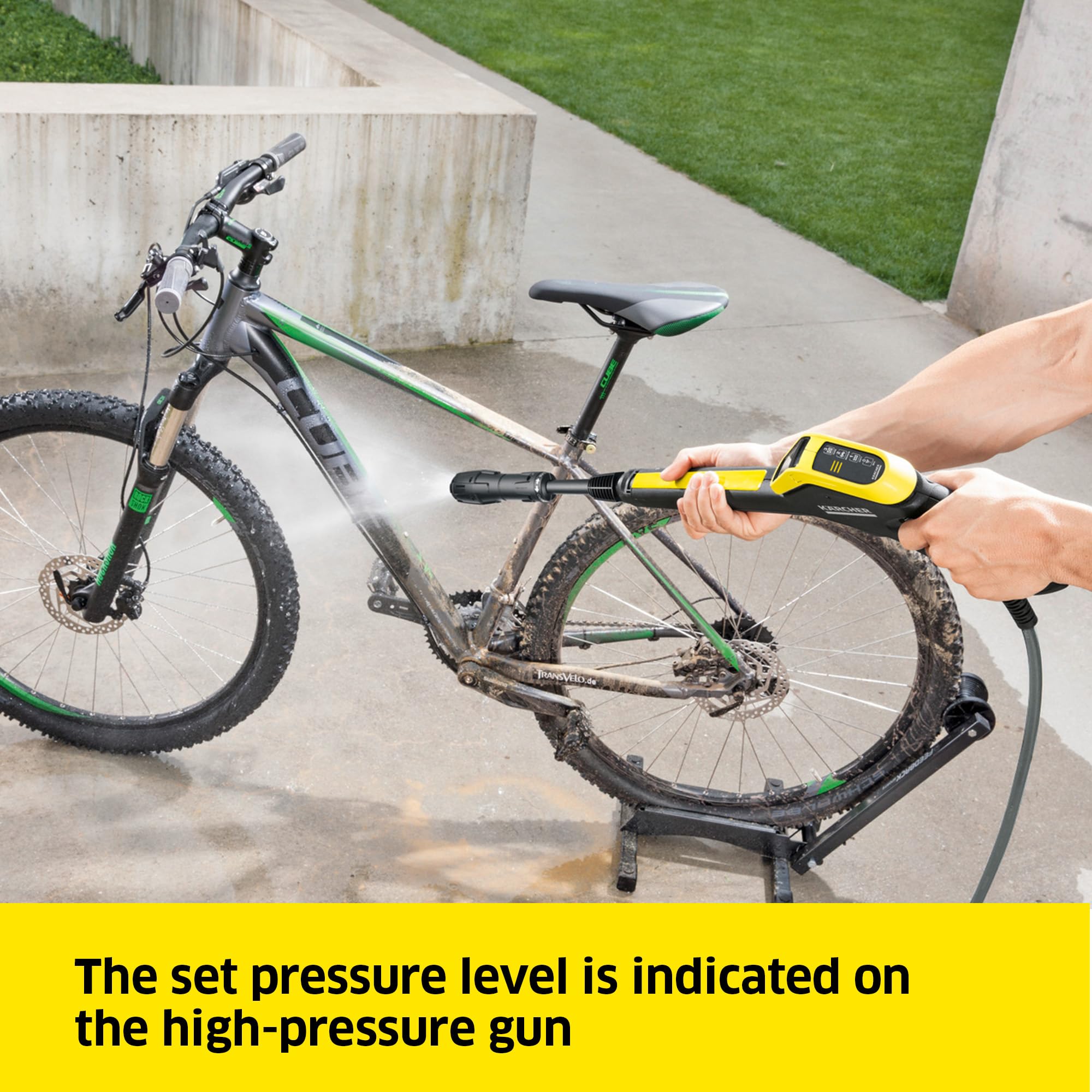 Kärcher K 5 Power Control Pressure Washer, pressure: max. 145 bar, flow rate: 500 l/h, area coverage: 40 m²/h, water filter, weight: 13 kg, high-pressure hose and gun, dirt blaster, spray lance