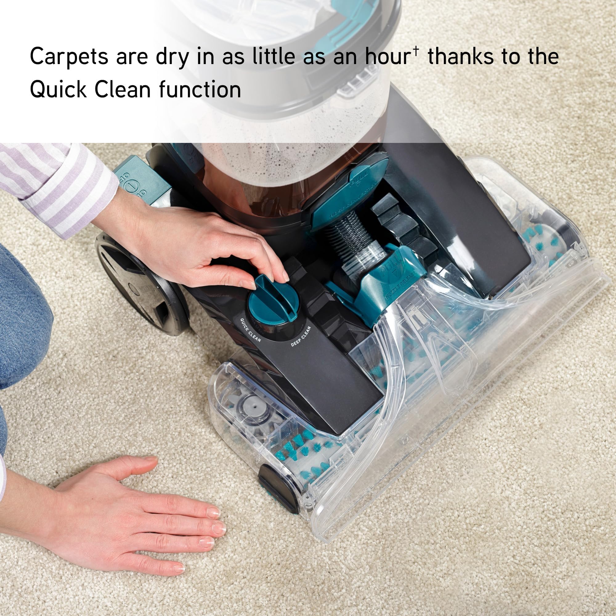 Vax Platinum Power Max Carpet Cleaner, Removes 93% of Bacteria, Proven to clean better than the leading rental, Black