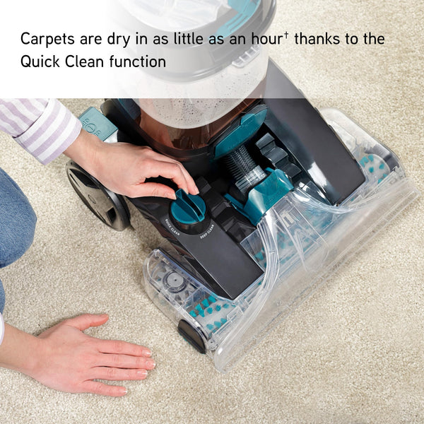 Vax Platinum Power Max Carpet Cleaner, Removes 93% of Bacteria, Proven to clean better than the leading rental, Black
