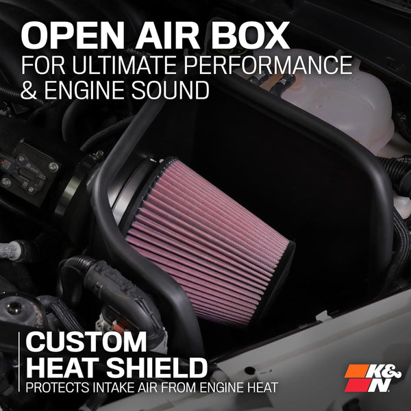 K&N 57-9012 Washable and Reusable Car Performance Intake Kit