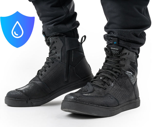 SHIMA Rebel 2.0 Motorbike Boots for Men Women Ventilated Waterproof Leather Shoes Summer Suede Motorcycle