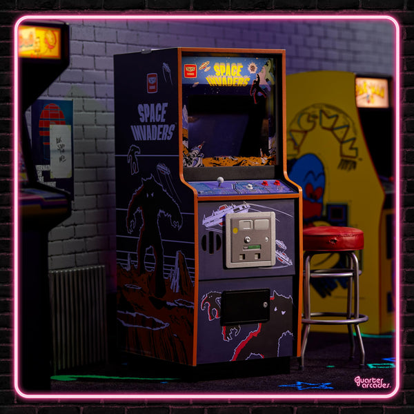 Quarter Arcades Numskull Dig Dug Collector's Edition Mini Arcade - 1/4 Scale Authentic Wooden Replica, Original ROM, Rechargeable Battery & 3W Speakers for Retro Enthusiasts [video game]