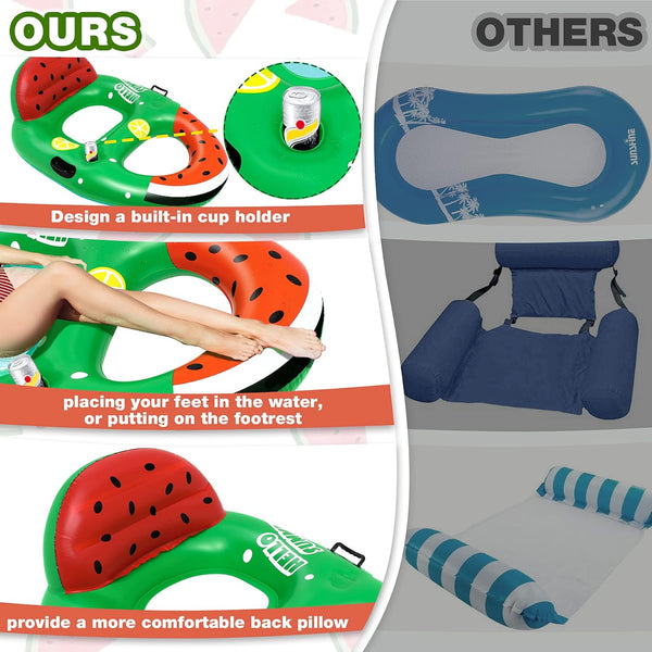 Gontence Pool Inflatable - Lilo Pool Inflatables For Kids Adults - Portable Inflatable Pool Floats - Pool Lounger with cup holder - Pool Float Pool Hammock Water Hammock (HW00649)