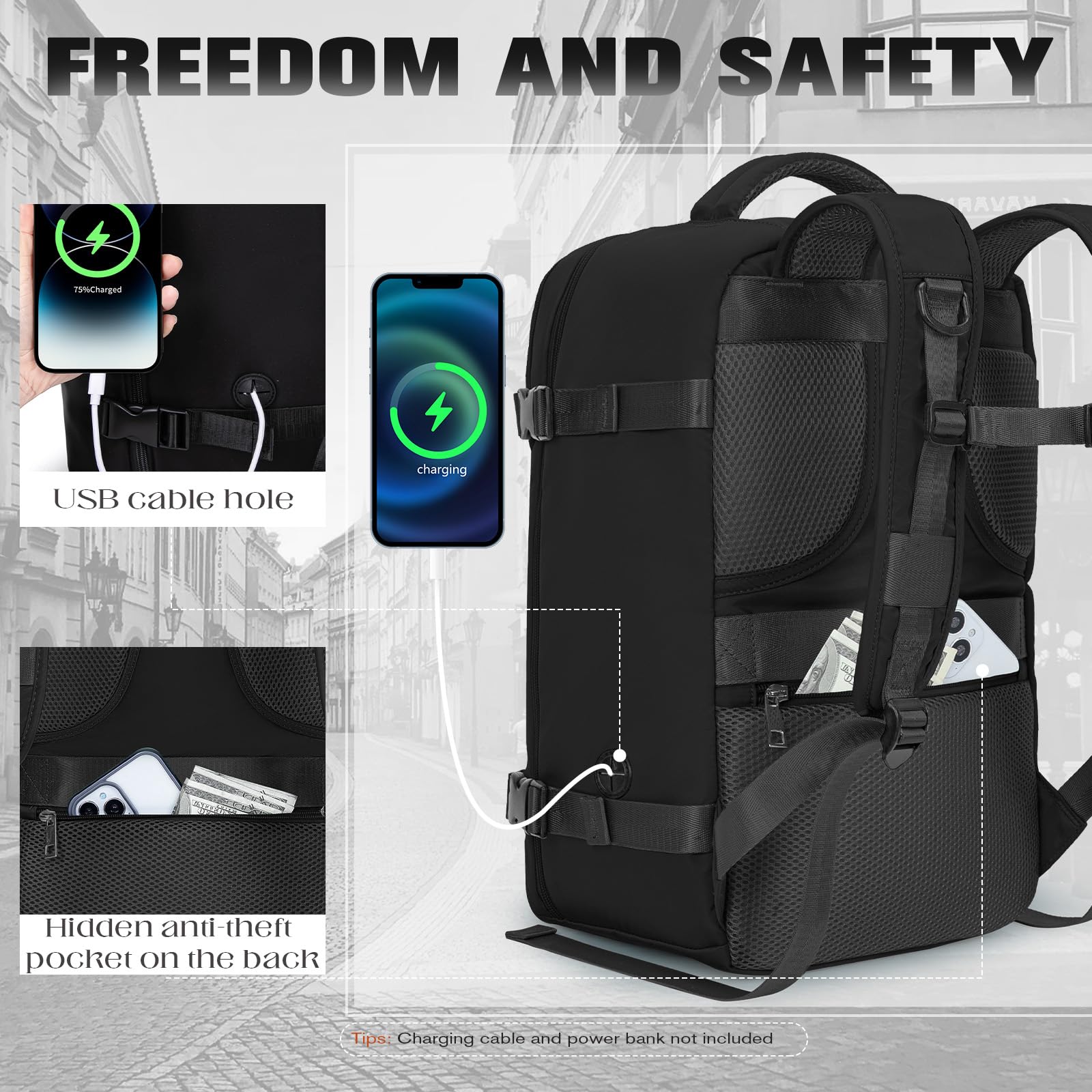 Cabin Bags 40x20x25 for Ryanair, Small Underseat Carry On Travel Backpack Casual Hand Luggage Flight Loptop Bags for Women Men Cabin Size Rucksack