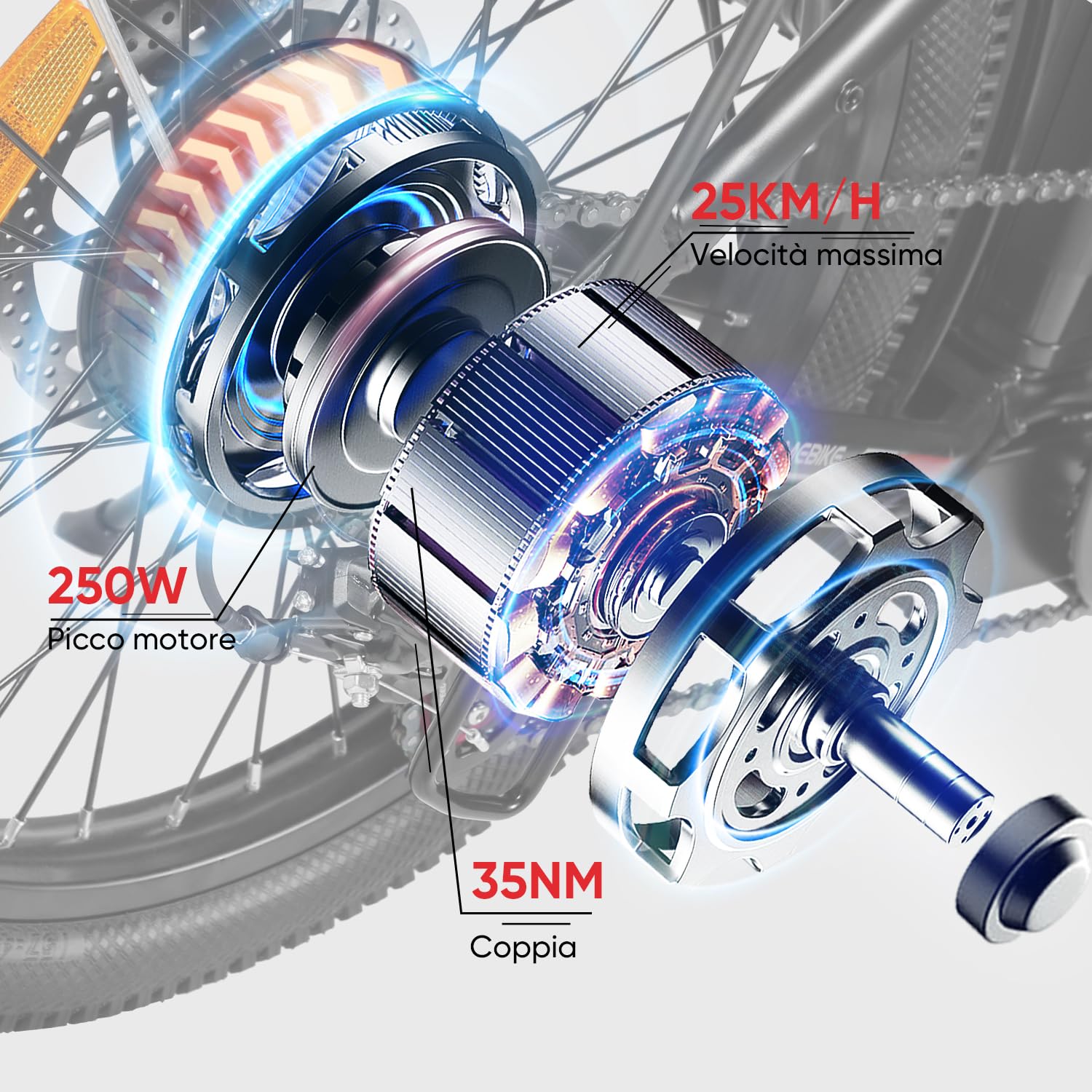 SAMEBIKE Shiman0 7-Speed Foldable Electric Bike for Adults, 20"*2.35 Fat Tire Ebike, Max Range 110KM, Dual Shock Absorber, E-bike for Commuting and Off-Road Adventures