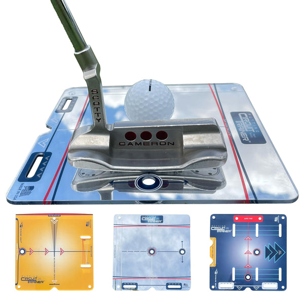 EyeLine Golf Putting Mirror, Circuit Trainer, Portable Putting EyeLine Alignment Training Aids with Bag, Indoor-Outdoor Practice, Golf Accessories,