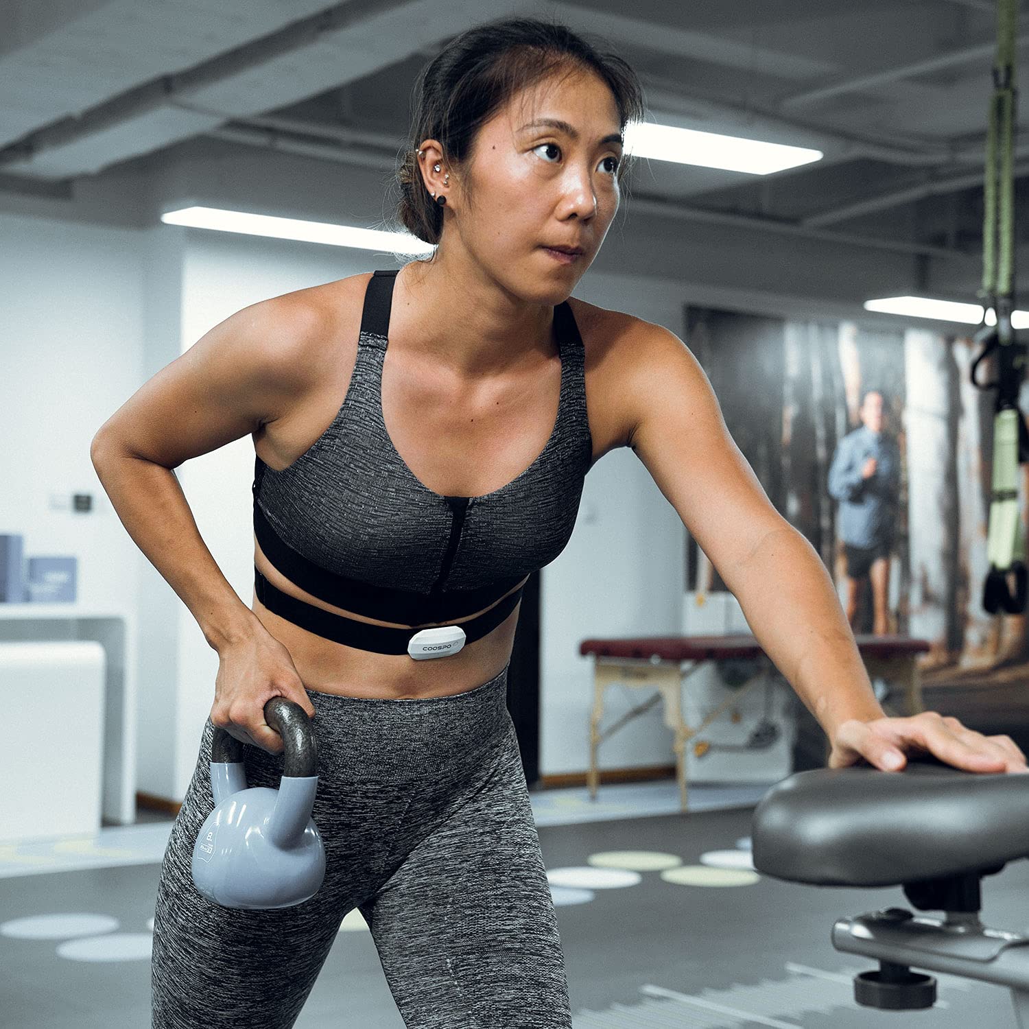 COOSPO Heart Rate Monitor Chest Strap,Bluetooth ANT+ Chest HRM for Running Cycling Gym Fitness, Heart Rate Monitors IP67 Waterproof Compatible with Strava Zwift Wahoo Garmin Polar Peloton App