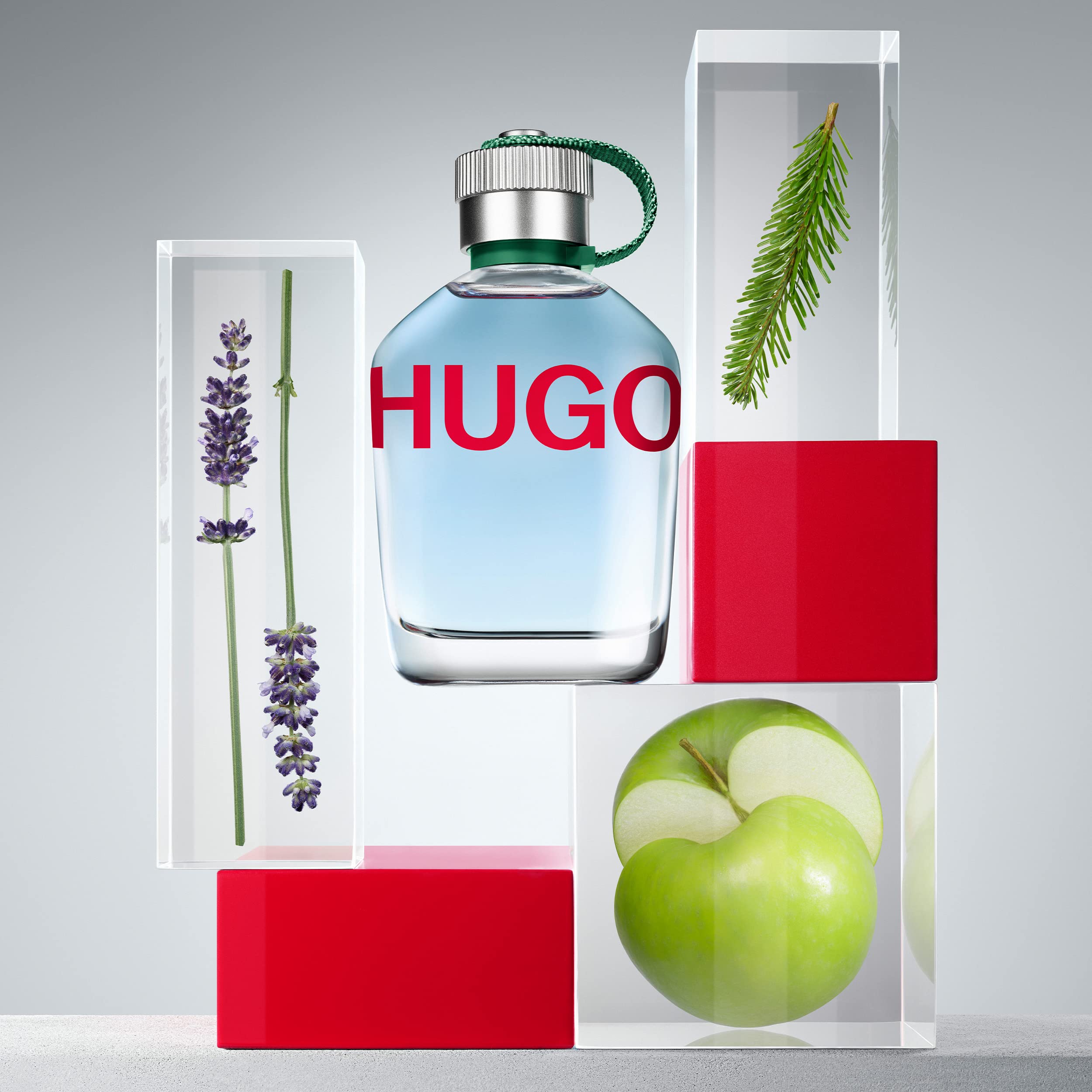 HUGO Man Eau de Toilette, Men's Perfume, Notes of Crispy Green Apple and Fir Balsam, Aromatic Fragrance, Medium Longevity, 200ml