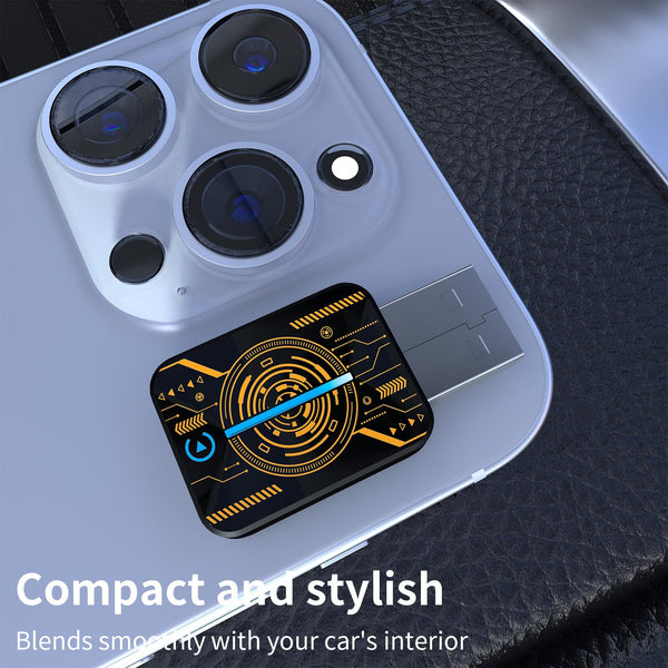 HEYINCAR+ 2025 Wireless CarPlay Adapter UK, Effortlessly Convert Wired to Wireless CarPlay, Compatible with iPhone iOS 10+ & Android Auto, Mini & Stable Car Play Wireless