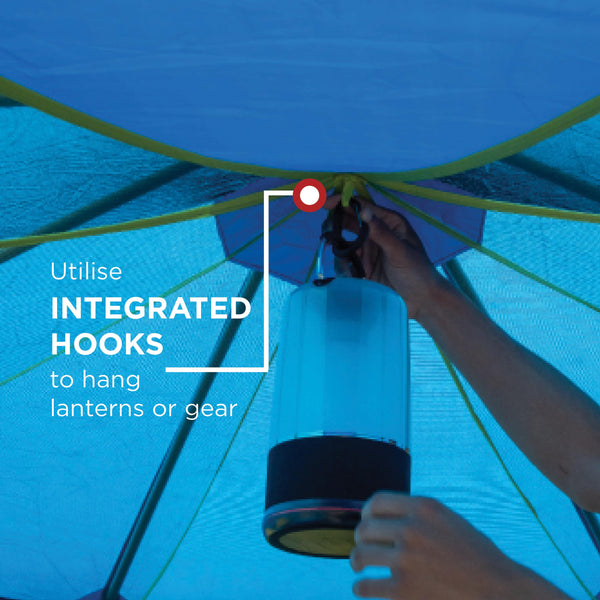 Coleman Tent Octago, 3 Man Tent Ideal for Camping in the Garden, Dome Tent, Waterproof 3 Person Camping Tent with Sewn-in Groundsheet