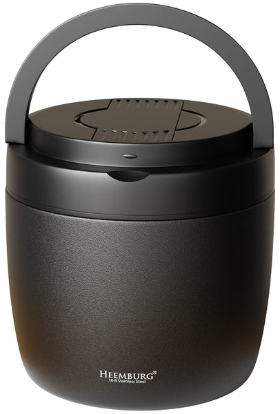 Heemburg Thermal Food Flask Jar Lunch Box Stainless Steel Insulated Double Wall Thermo Container for Meals, Soup or Fruit, for Office and Outdoors