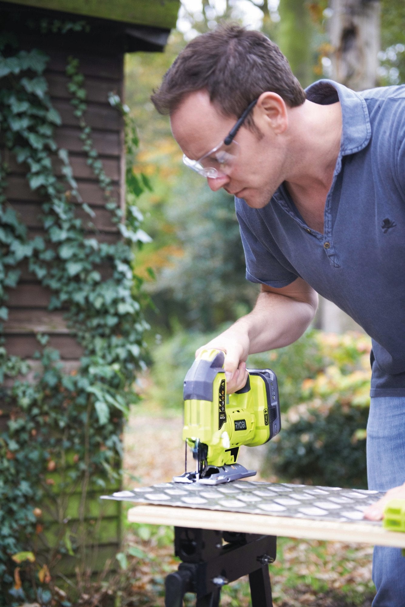 Ryobi R18JS-0 ONE+ Jigsaw with LED, 18 V (Body Only) - Green/Grey