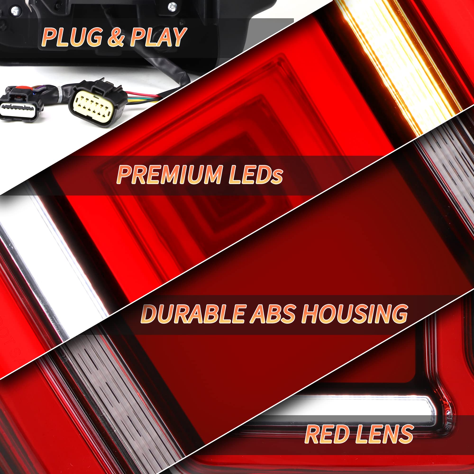 VLAND Motor 9 Inch LED Headlights compatible with 2018-2023 Wrangler JL/JLU Rubicon, Sport, Sport S, Sahara [Not fit JK], w/Startup dynamic display, 1 set for RHD