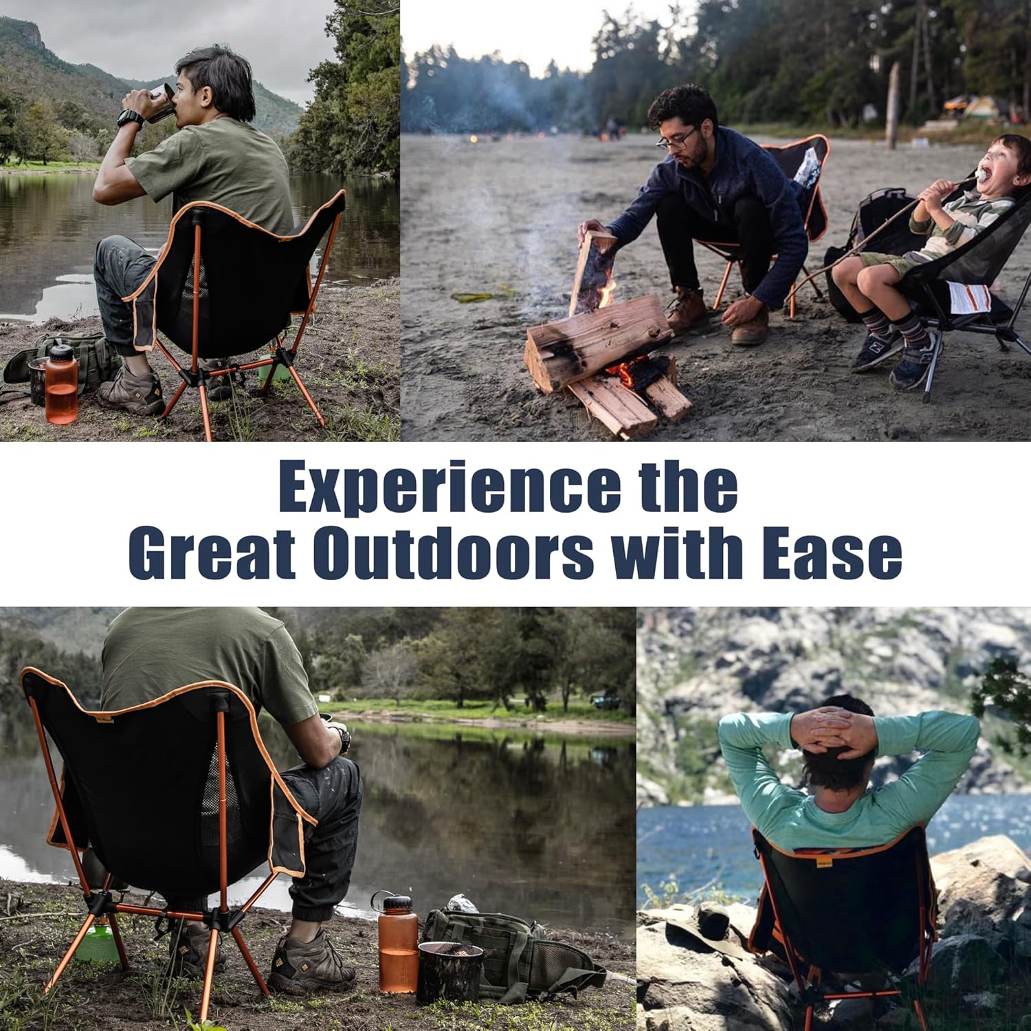 TREKOLOGY Ultra Lightweight Compact Portable Chairs for Adults for Outdoor, Garden, Picnic, Camping Fishing Folding Chair