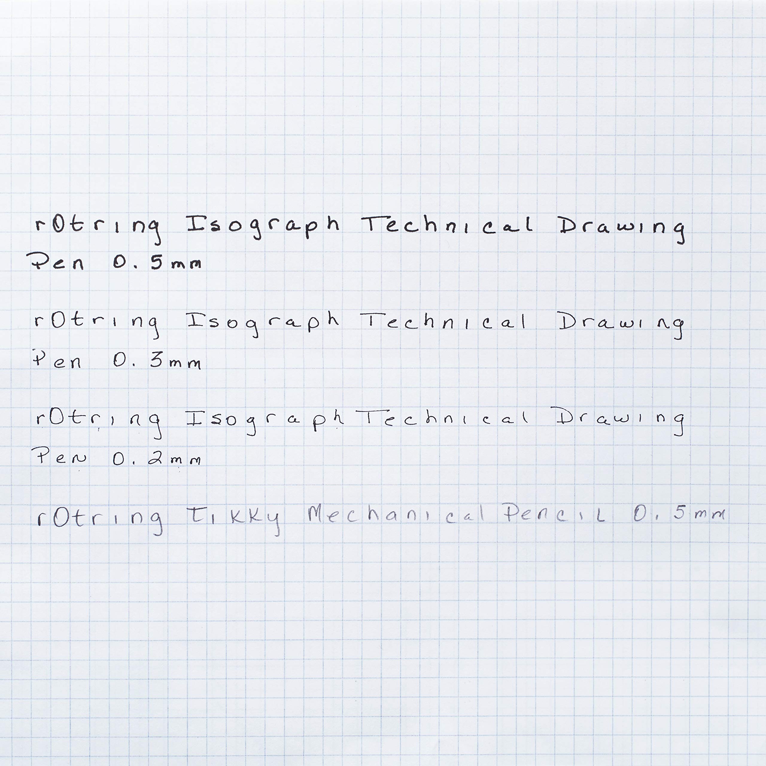 rOtring Isograph Pen Set Technical Pen & Pencil College Set | 3 Pens (0.20mm0.30mm0.50mm) and Mechanical Pencil (0.5mm) + Accessories