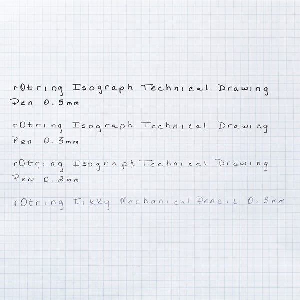 rOtring Isograph Pen Set Technical Pen & Pencil College Set | 3 Pens (0.20mm0.30mm0.50mm) and Mechanical Pencil (0.5mm) + Accessories