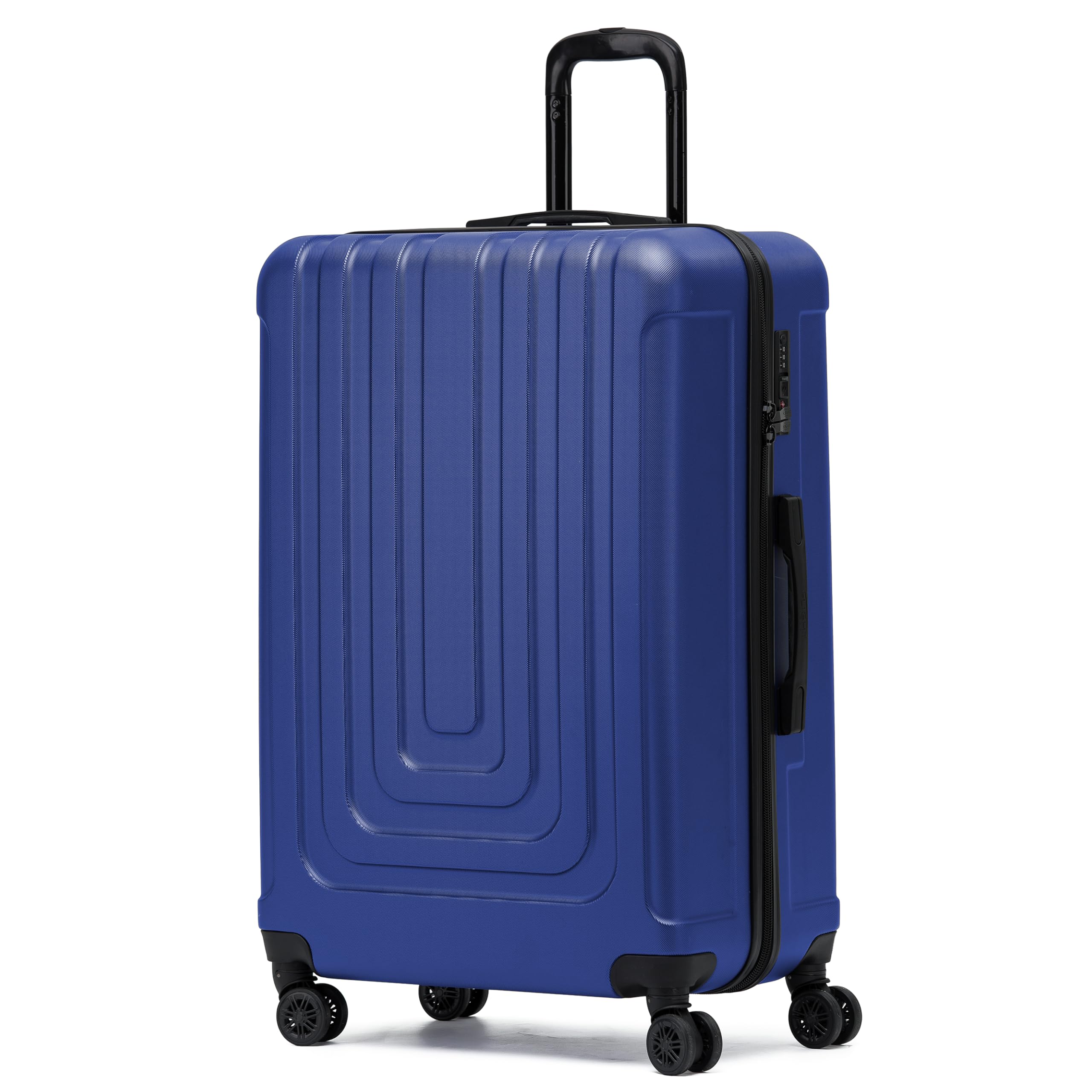 Flight Knight Premium Lightweight Suitcase - Built-in TSA Lock - 8 Spinner Wheels - ABS Hard Shell Check in Highly Durable Luggage - Medium - 67x45x26cm