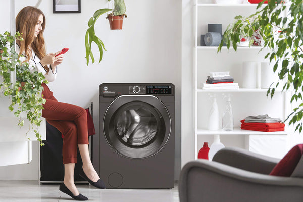 Hoover H-WASH 500 10kg Freestanding Washing Machine, 1400 RPM, A Rated, ECO‑Power Inverter Motor, hOn App, 60 Programmes, Care Dose, Power Care System, White, 60x59x85 cm ‑ HW 410AMC/1-80