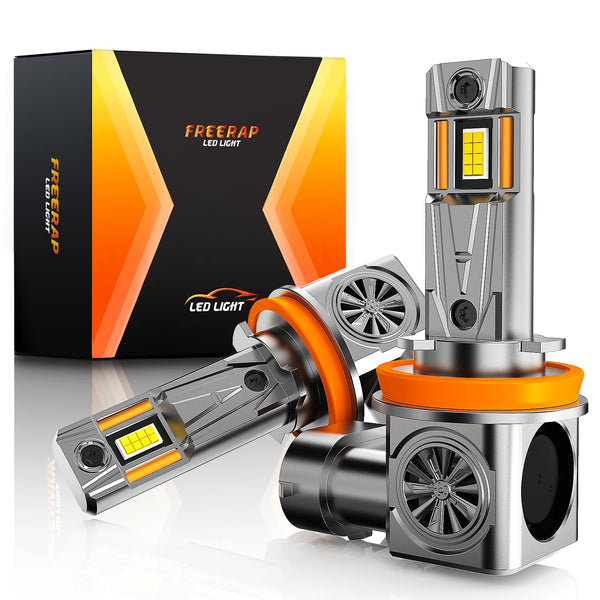 H1 Led Bulb 26000LM 6500K Brighter, 100W Headlight Bulb with Fan, 1:1 Size, IP68 Waterproof, Plug and Play Easy Installation, Pack of 2 (H1)