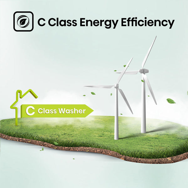 Hisense 3 Series WFQA9014EVJM Freestanding 9 KG Front Load Washing Durable Inverter Machine Steam Wash Quick Wash 15 Washing Programs 1400 RPM White- Energy Rating A