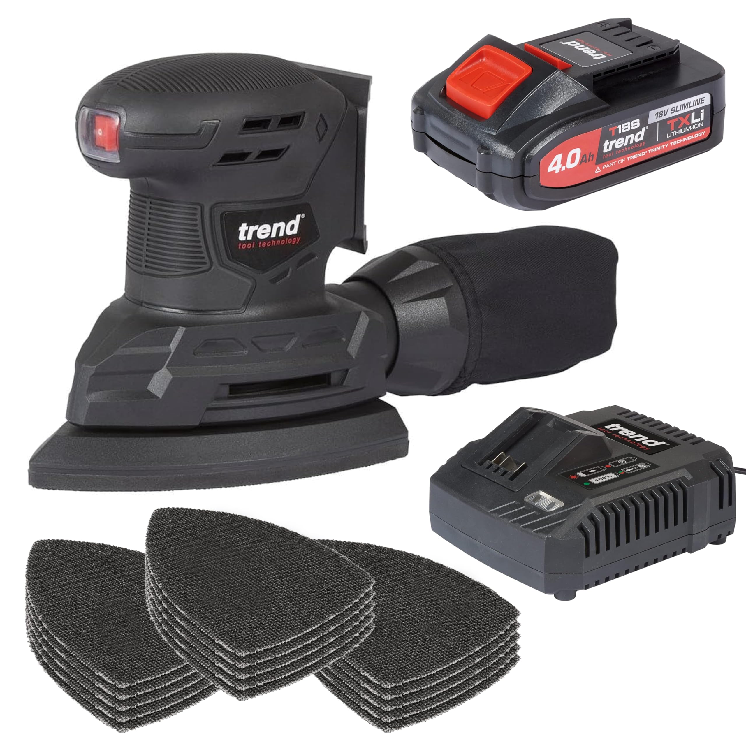 Trend 18V Cordless Brushless Impact Driver with High Performance Motor & Two Speed Settings, Bare Tool (Battery & Charger Sold Separately), T18S/IDB