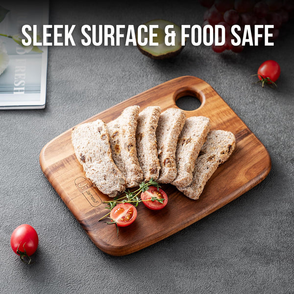 Acacia Wood Cutting Boards Set of 3 for Kitchen, Large Wooden Cutting Board Set, Thick Chopping Board,Butcher Block,Wooden Trays for Meat, Fruit