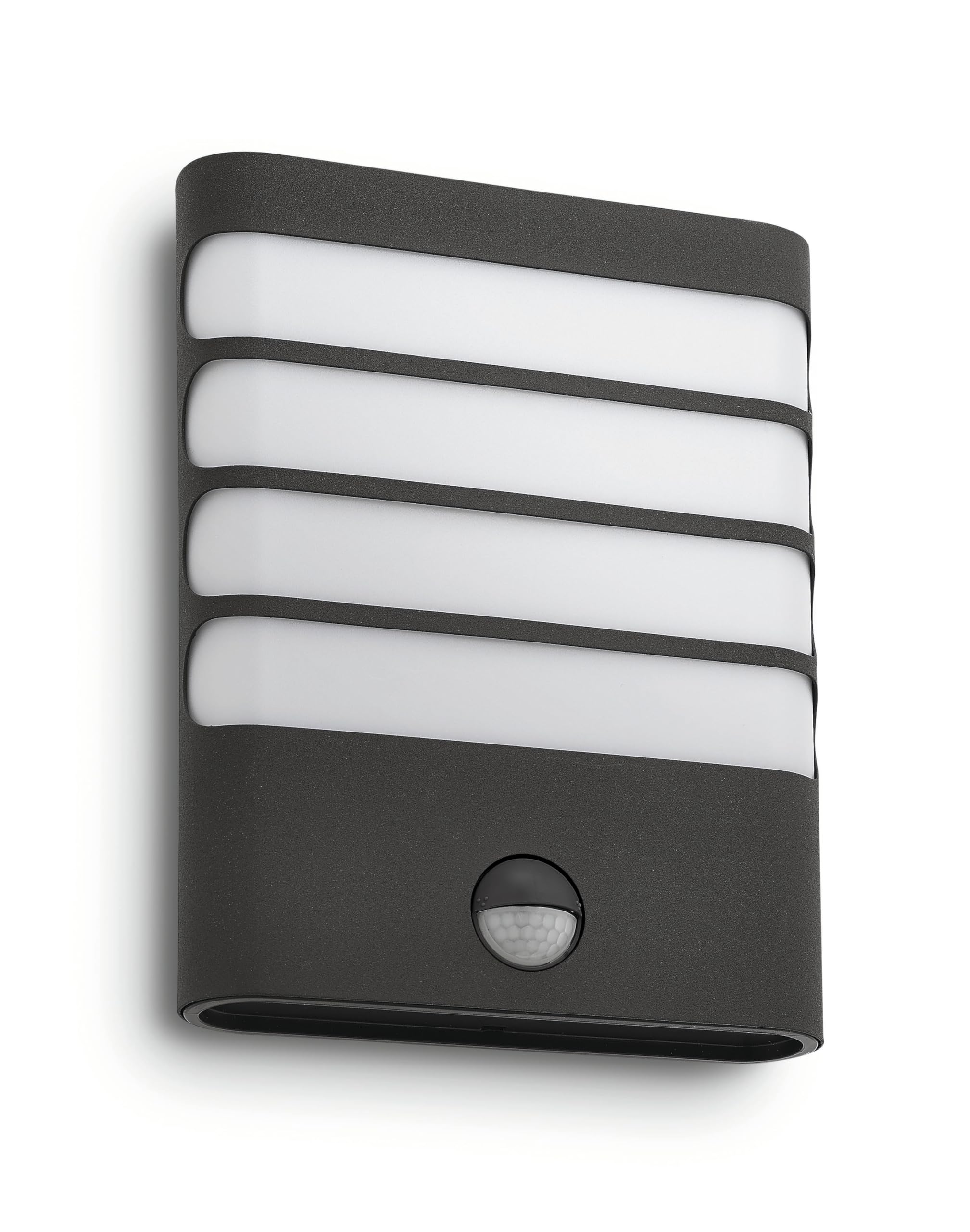 Philips myGarden Raccoon LED Wall Light with Motion Sensor [Anthracite] 3.5 W Integrated LED For Garden and Patio Lighting