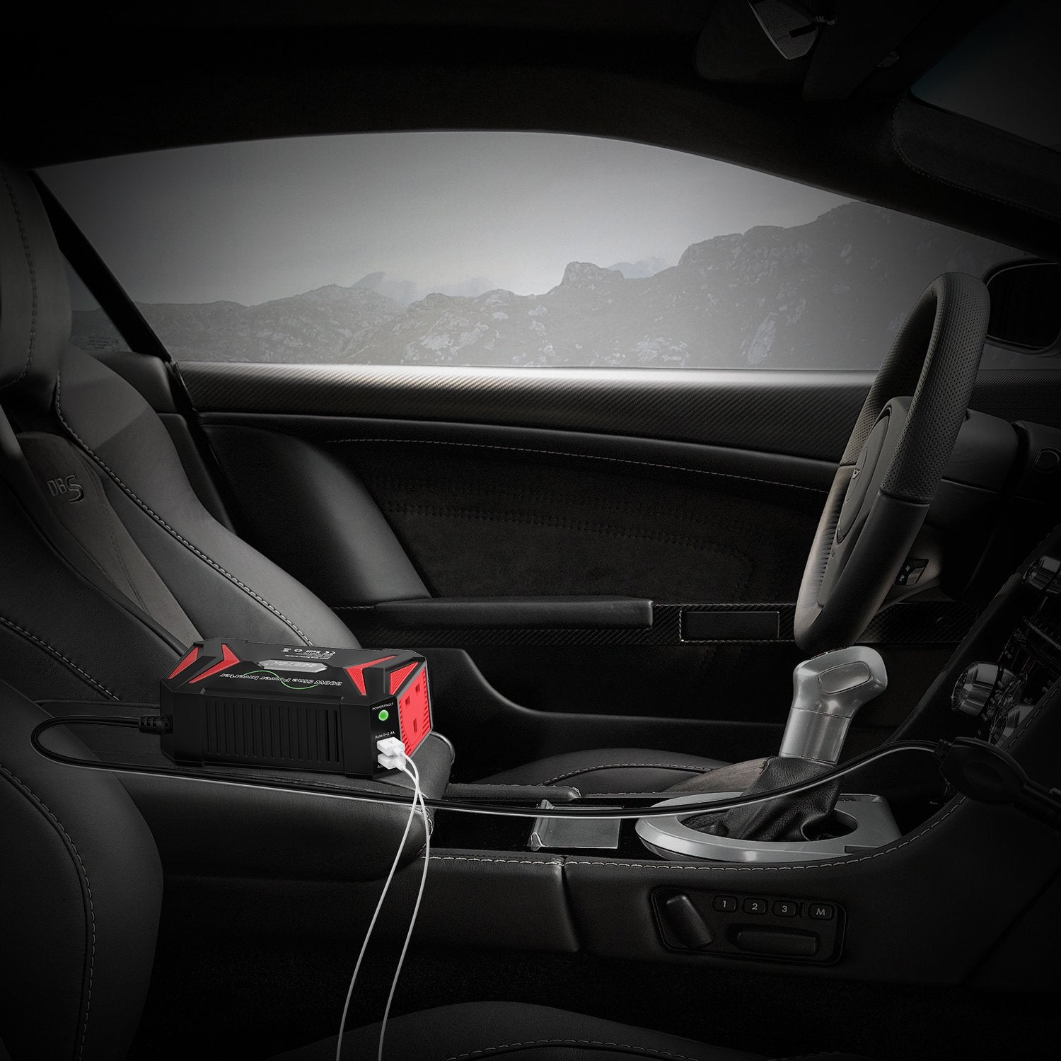 BESTEK 300W Pure Sine Wave Power Inverter 12V to 240V 230V with 4.8A Dual Smart USB Ports Car Adapter Charge Your Laptop iPad iPhone Tablet Consoles & More