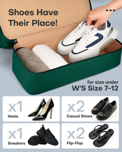 HOTOR Travel Bags for Women - Lightweight Overnight Holdall Bag, Large Carry on Luggage Weekend Bag with Shoe Compartment & Toiletry Bag, Travel Duffel Sport Gym Tote, Black, 34.0 x 45.0 x 20.0 cm