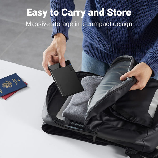 UGREEN 2.5 Inch Hard Drive Enclosure, 5Gbps SSD Enclosure, External USB 3.0 SATA HDD Caddy, SSD Reader UASP Supported, Hard Drive Caddy Compatible with 2.5 Inch SSD HDD EVO 870 WD Crucial Drive