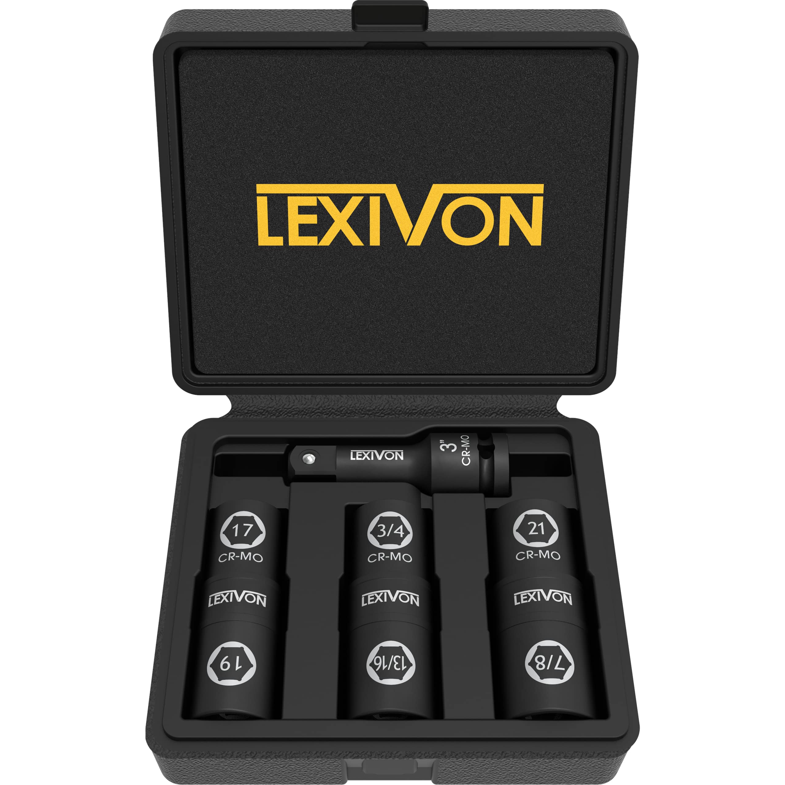 LEXIVON Master HEX Bit Socket Set, Premium S2 Alloy Steel | Complete 32-Piece, SAE and Metric Set | Enhanced Storage Case (LX-144)