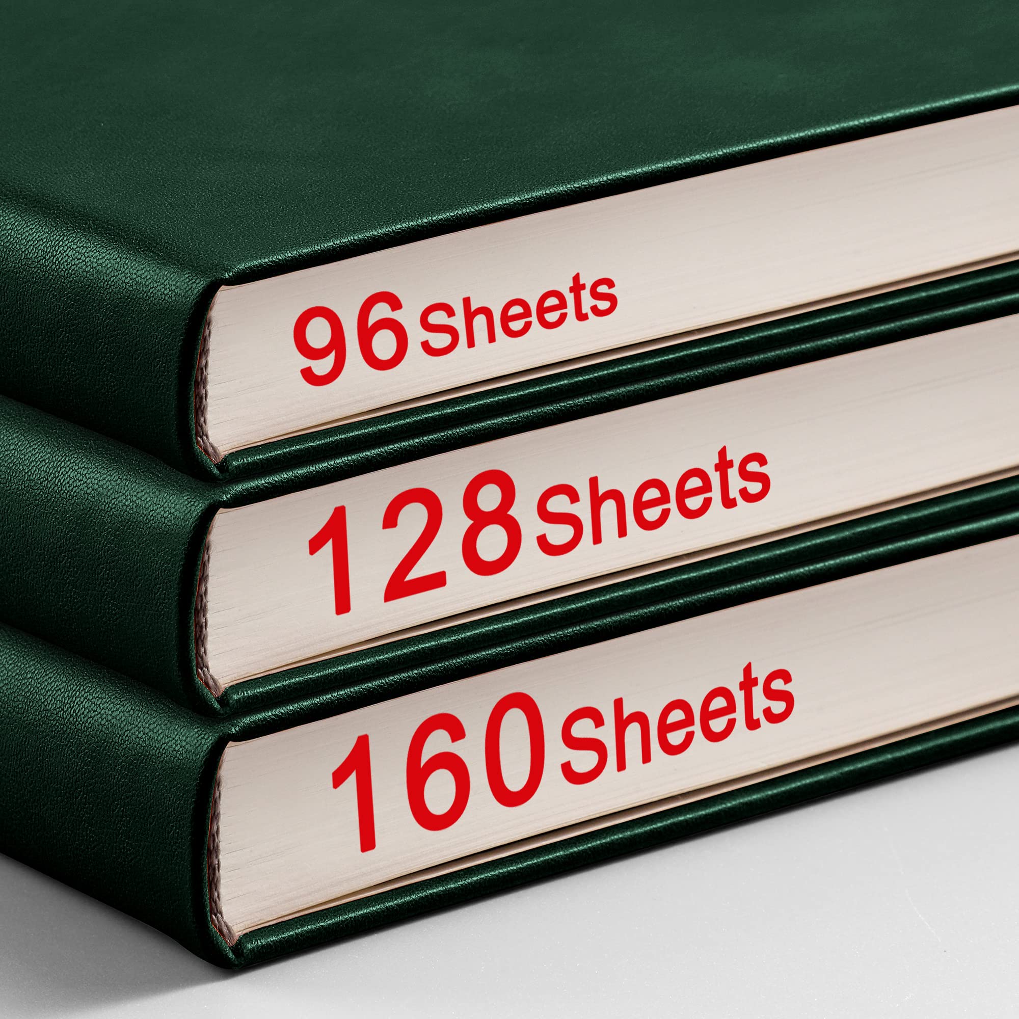 RETTACY Lined Journal Notebook - A5 Note Book Hardcover Thick Notepad 320 Numbered Pages for Writing,100gsm Lined Paper, Leather Hardcover, for Women Men Work Office School,14.5 x 21cm - Black